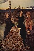 Sir John Everett Millais Herbstlaub France oil painting artist